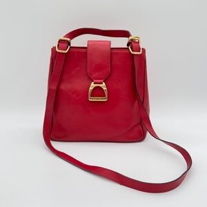 Lancel Bag Leather Red